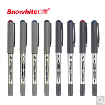 白雪 S-166 書寫用筆類用具 直液式走珠筆黑筆辦公文具用品 黑色12支/盒